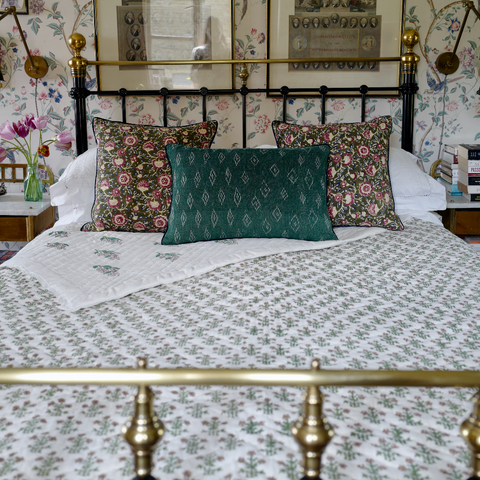 Double-Sided Hand-Quilted Bedspread
