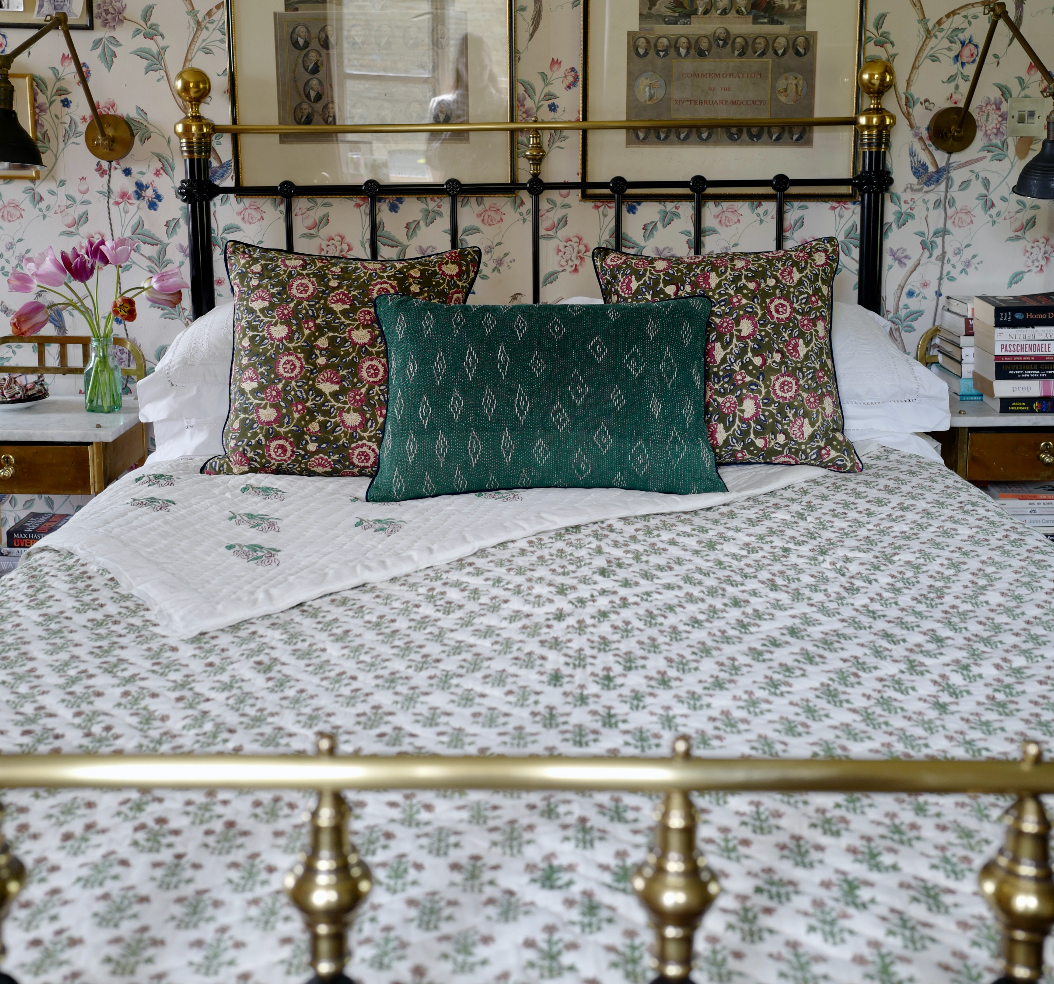 Double-Sided Hand-Quilted Bedspread
