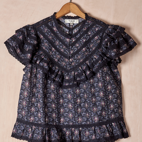 Yvonne Flutter Sleeve Top