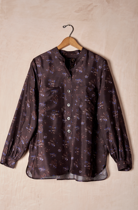 Laure Silk Floral Blouse