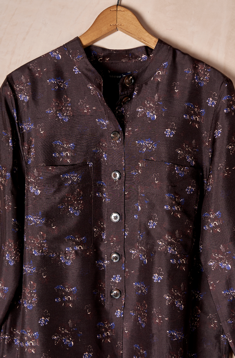 Laure Silk Floral Blouse
