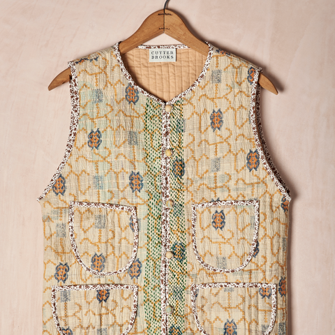 Quilted Kantha Vest