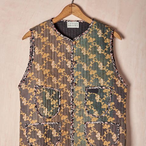 Quilted Kantha Vest