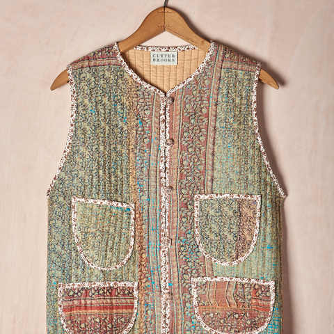 Quilted Kantha Vest