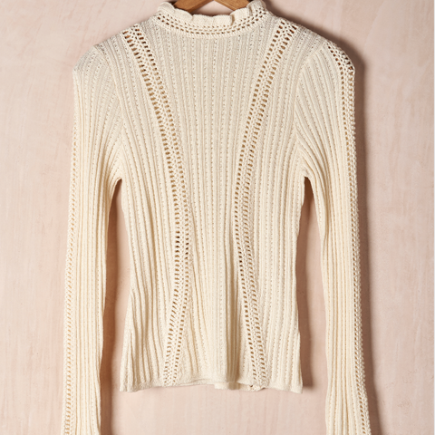 Riva Ribbed Turtleneck Top