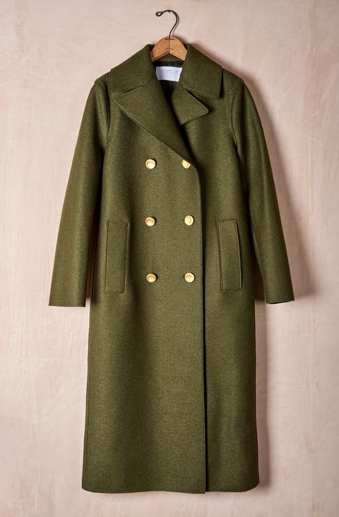 Felted-Wool Military Coat