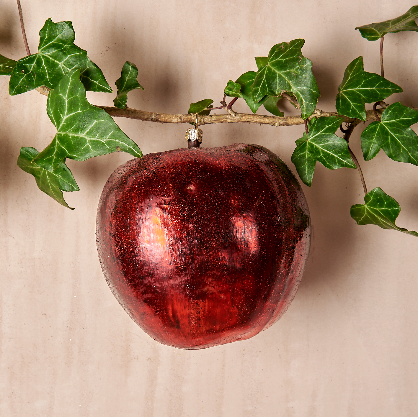 Apple Glass Ornament