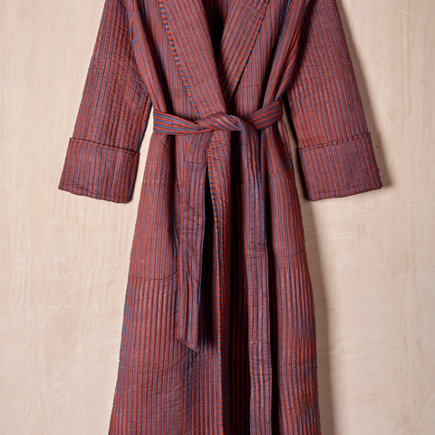 Unisex Quilted Cotton Robe