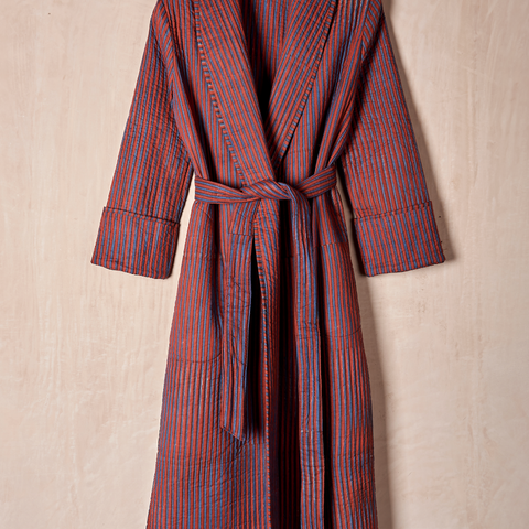 Unisex Quilted Cotton Robe
