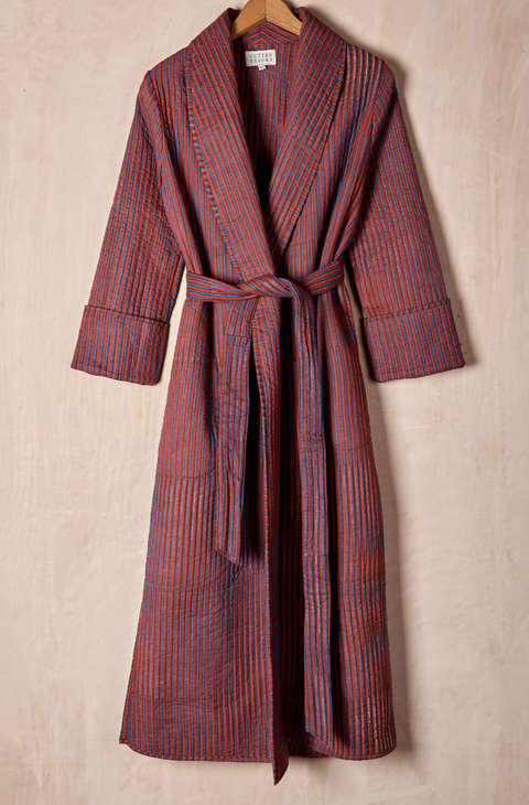 Unisex Quilted Cotton Robe