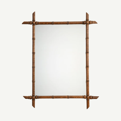 Bamboo Mirror, Dark Oak