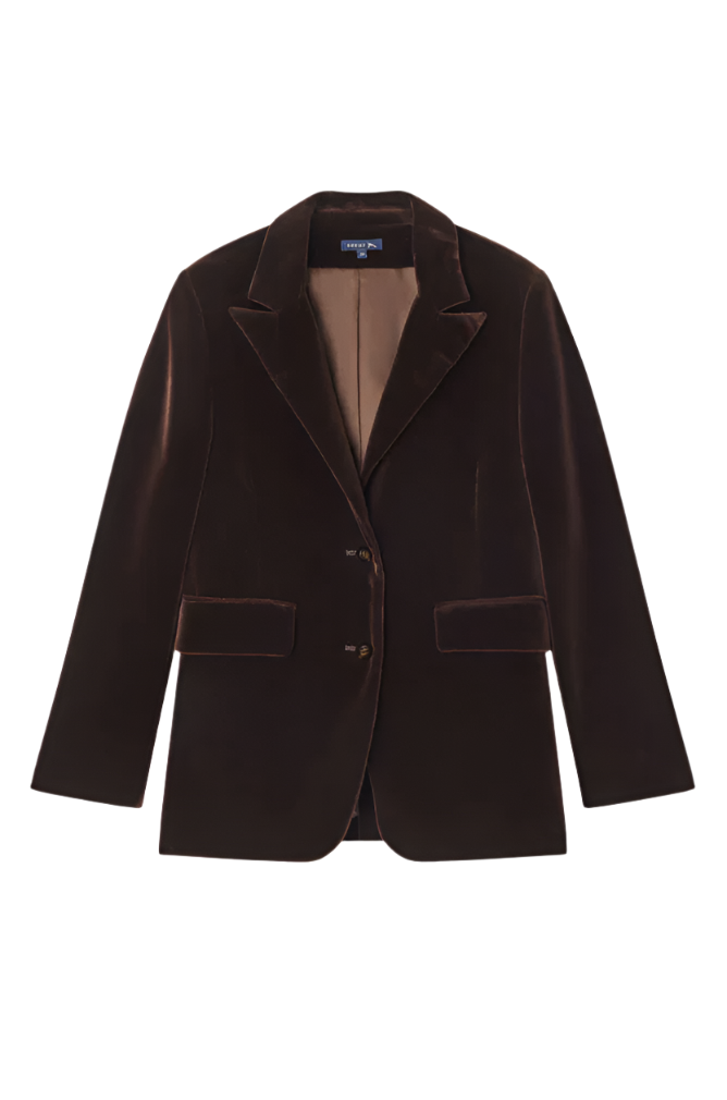 Cassiopee Velvet Blazer Cutter Brooks