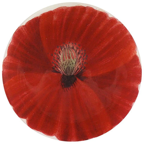 Wild Rose Poppy Plate