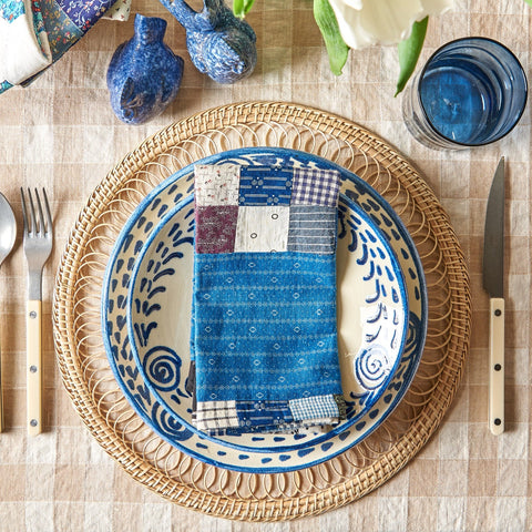 Blue Ceramic Dining Plates