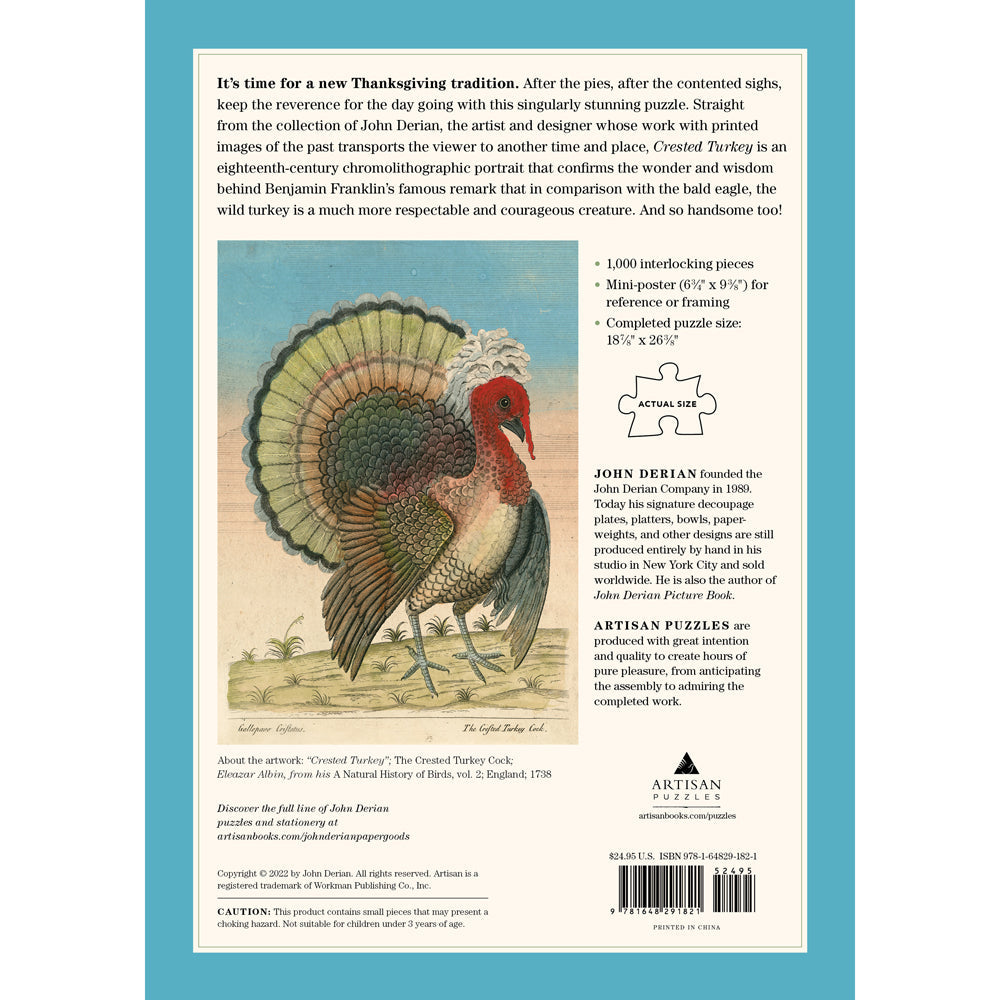 Crested Turkey Jigsaw Puzzle