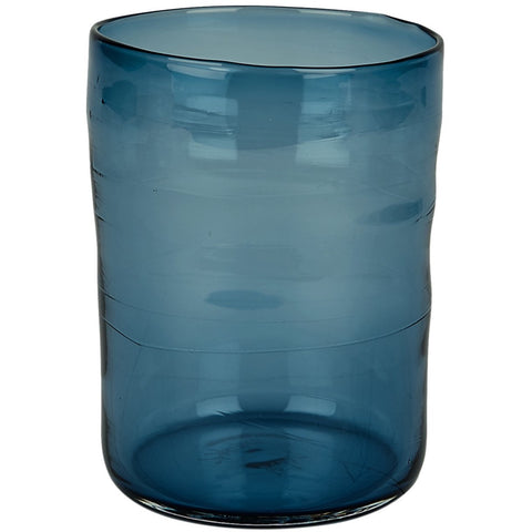 Steel Blue Mouth Blown Tumbler