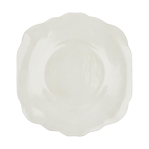 Ceramic White Dessert Plates (Pair)