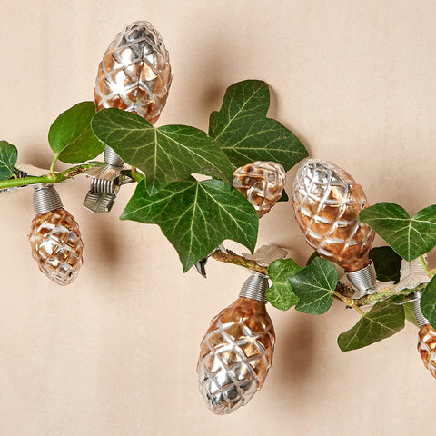 Two Piece Pinecone Ornament on Clip