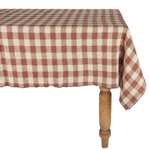 Litchi Vintage Gingham Tablecloth