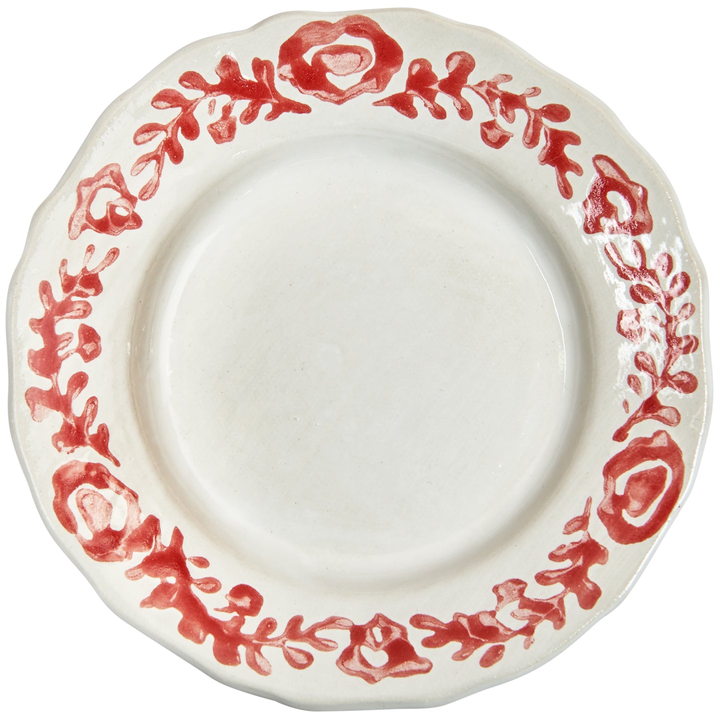 Red Wreath Side Plates (Pair)