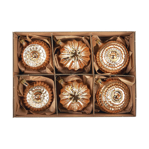 Gold Ornaments, Set of Six