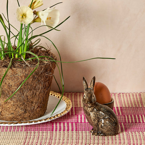 Wild Rabbit with Egg Cup, Set of Two