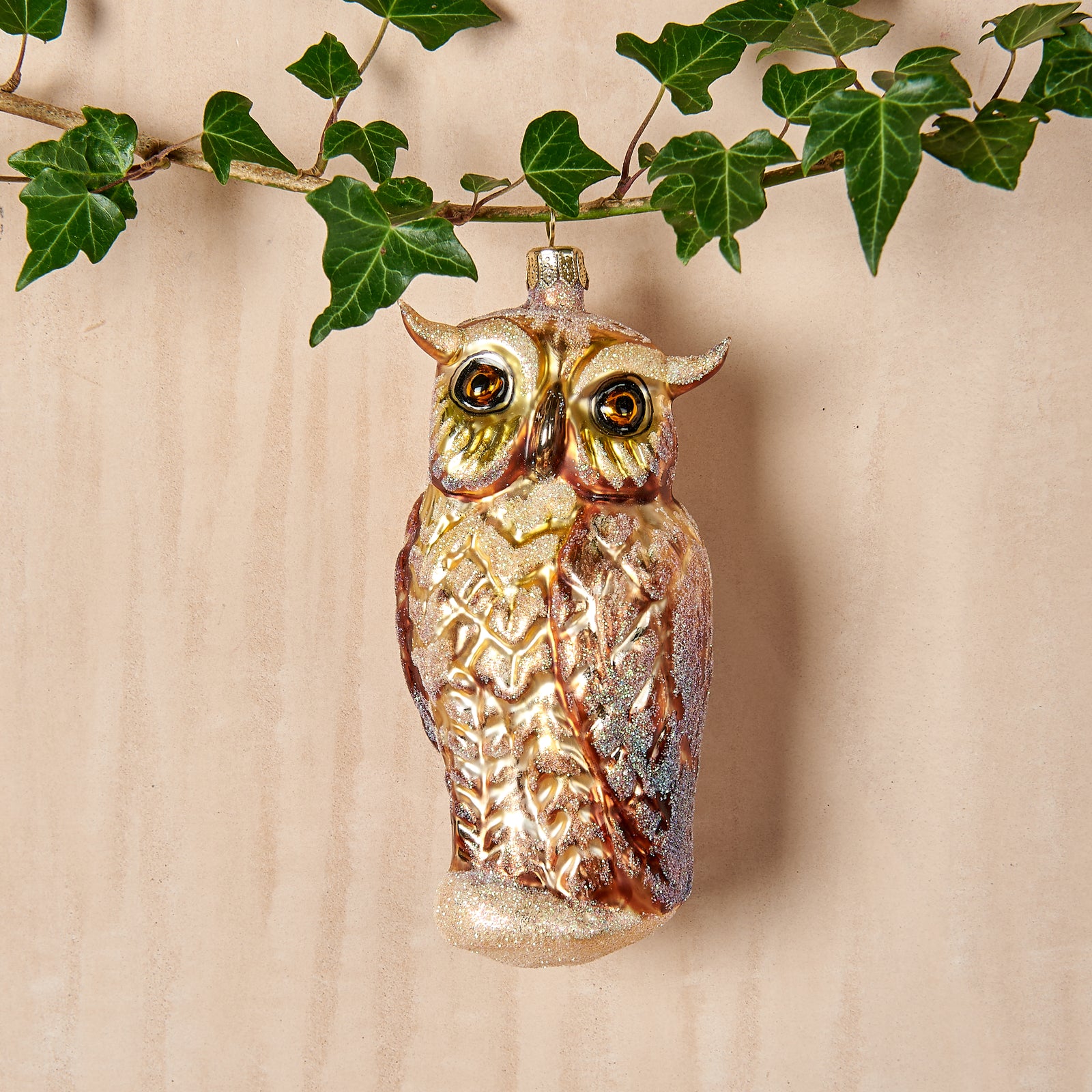 Owl Glass Ornament
