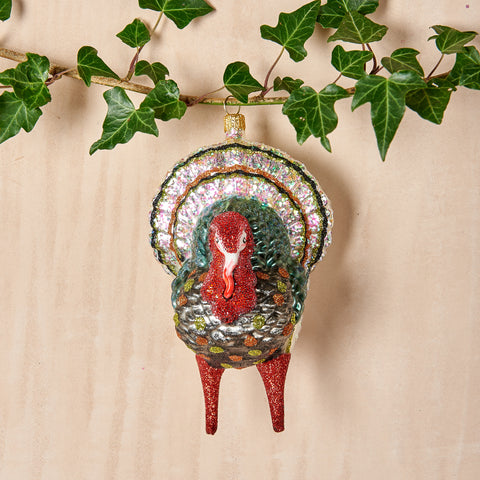 Turkey Glass Ornament