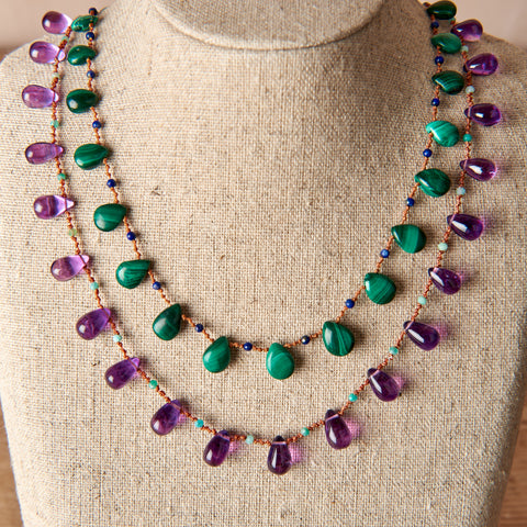 Bonview Malachite/Lapis Necklace