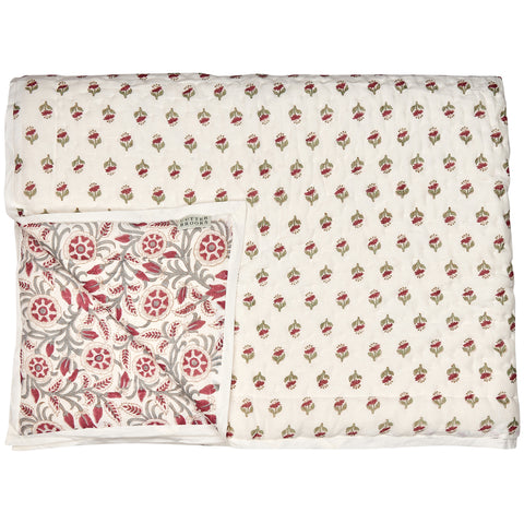 Double-Sided Hand-Quilted Bedspread