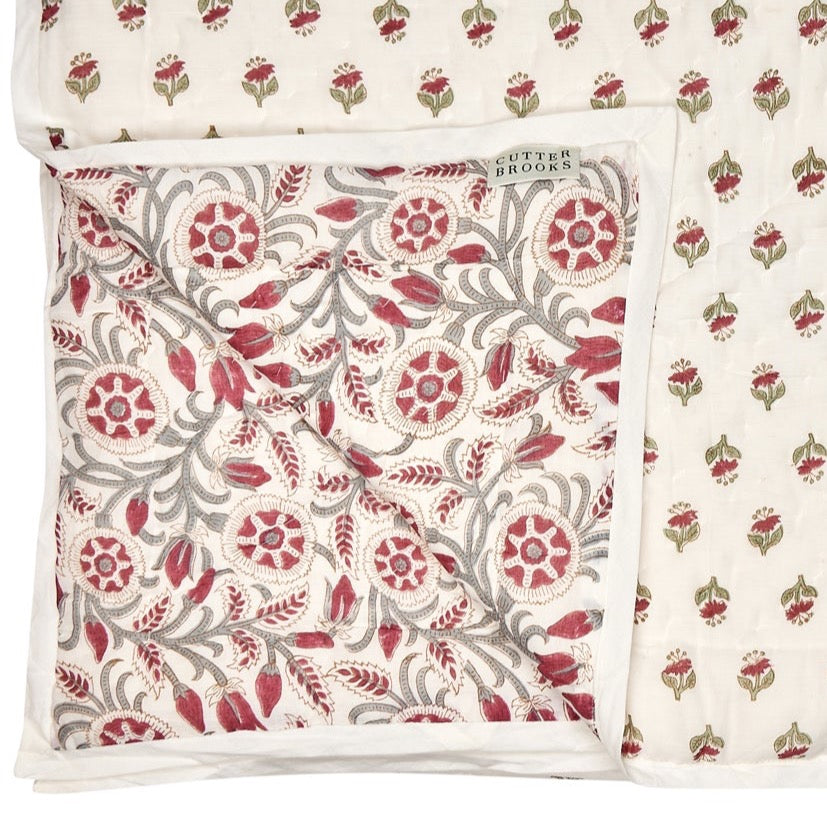 Double-Sided Hand-Quilted Bedspread