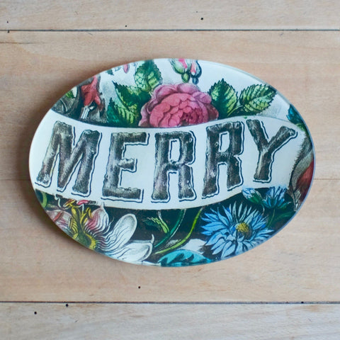 Merry Oval Tray