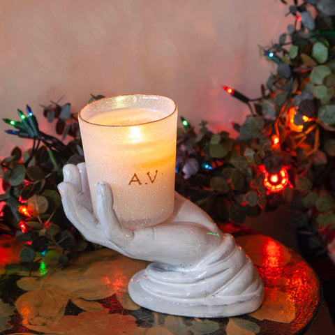 Palais d'Hiver Scented Candle in Hand holder  with Colourful lights