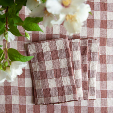 Litchi Vintage Gingham Napkin