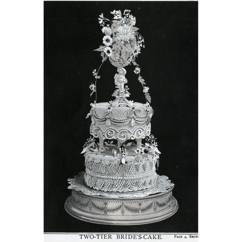 Two Tiered Bride's Cake Postcard (Pack of 10)