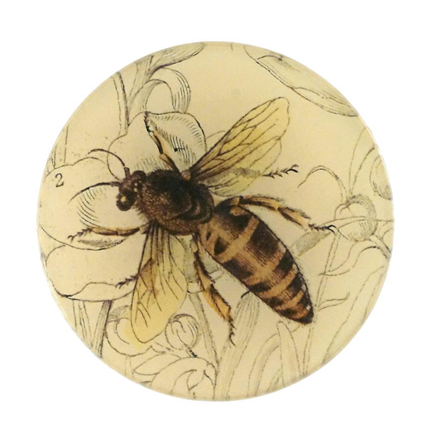 Honey bee facing left plate 