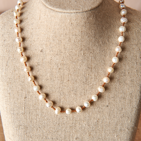 Bird Pearl Necklace