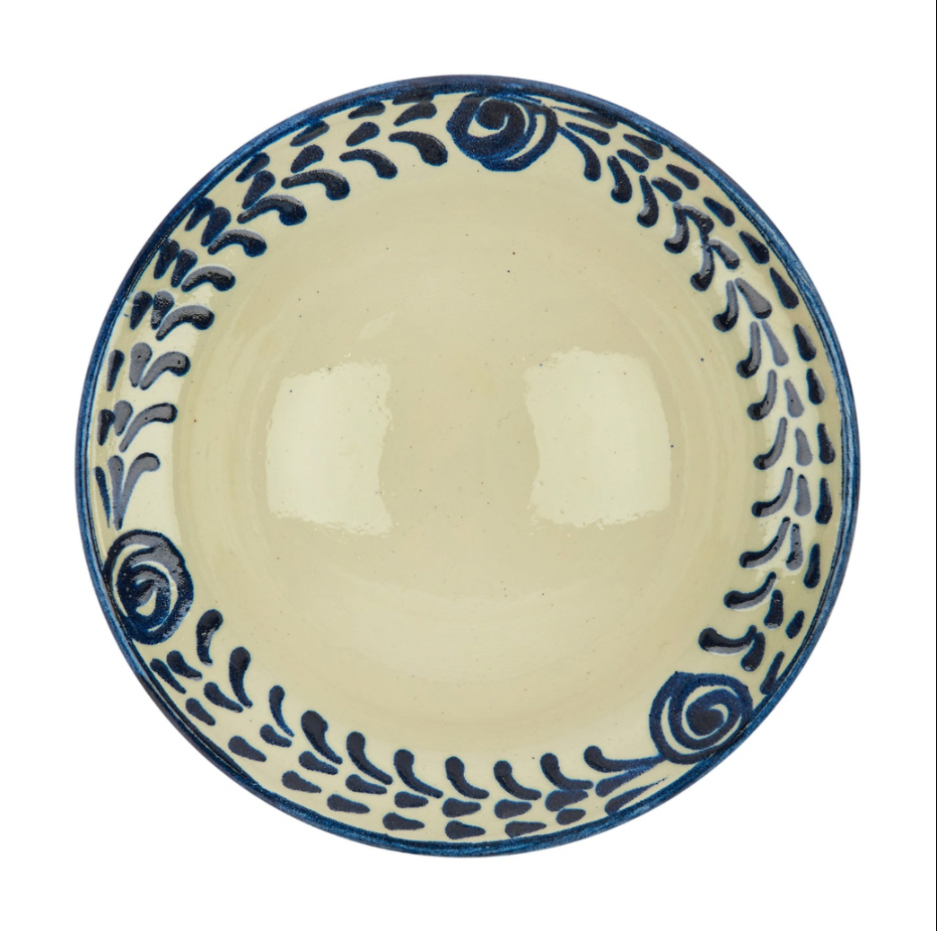Blue Ceramic Pasta Bowl