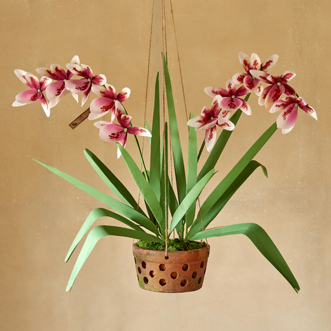 Hanging Orchid Paper Flower Plant