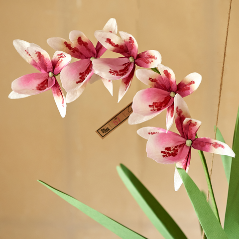 Hanging Orchid Paper Flower Plant