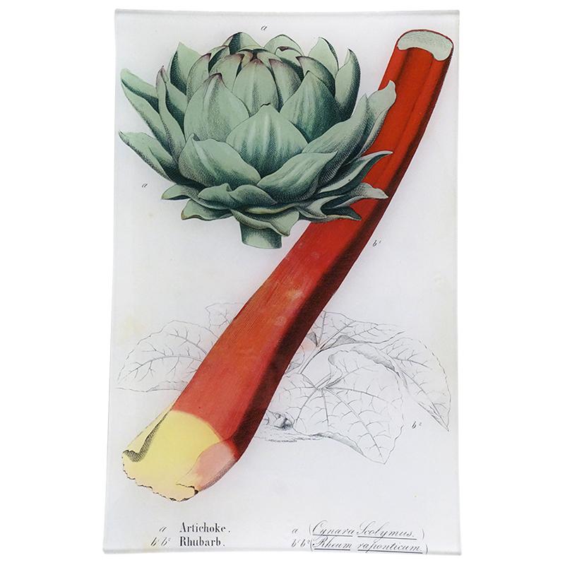 Rhubarb & Artichoke Wall Tray