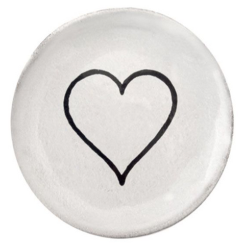 Terracotta Line Heart Saucer